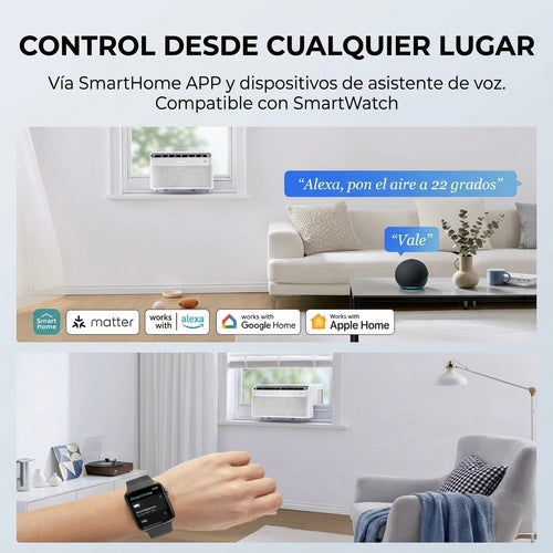 Aire acondicionado de ventana inteligente