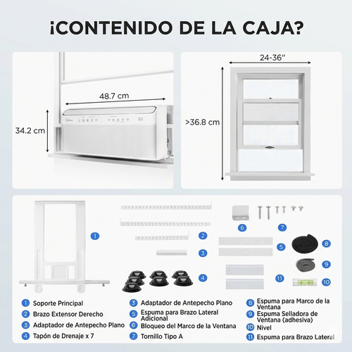 Aire acondicionado de ventana inteligente