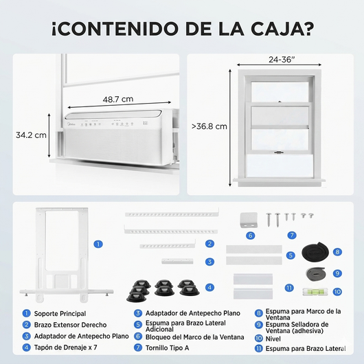 Aire acondicionado de ventana inteligente
