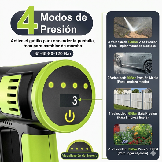 Hidrolimpiadora a Batería Lumara