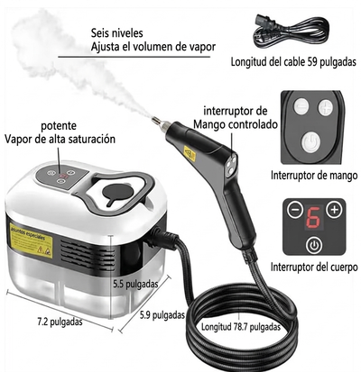 Limpiador de vapor a presión de alta temperatura