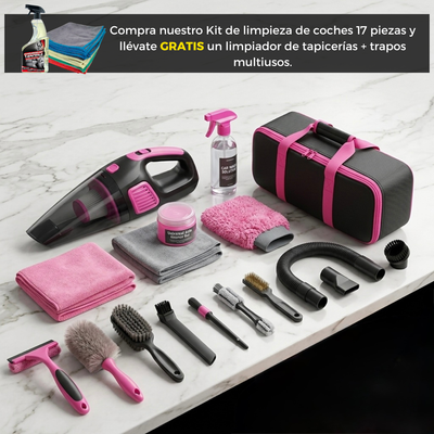 Kit de limpieza de coches 17 piezas